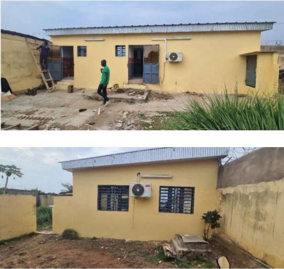 BATIMENT A LA DIRECTION REGIONALE MINES DE BOUAFLE